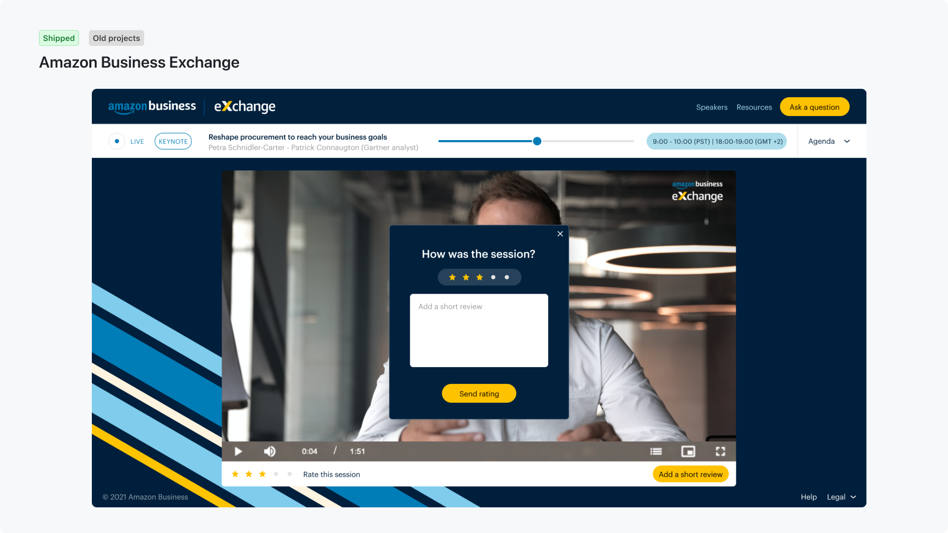 Amazon Business digital experience work — 1 of 4