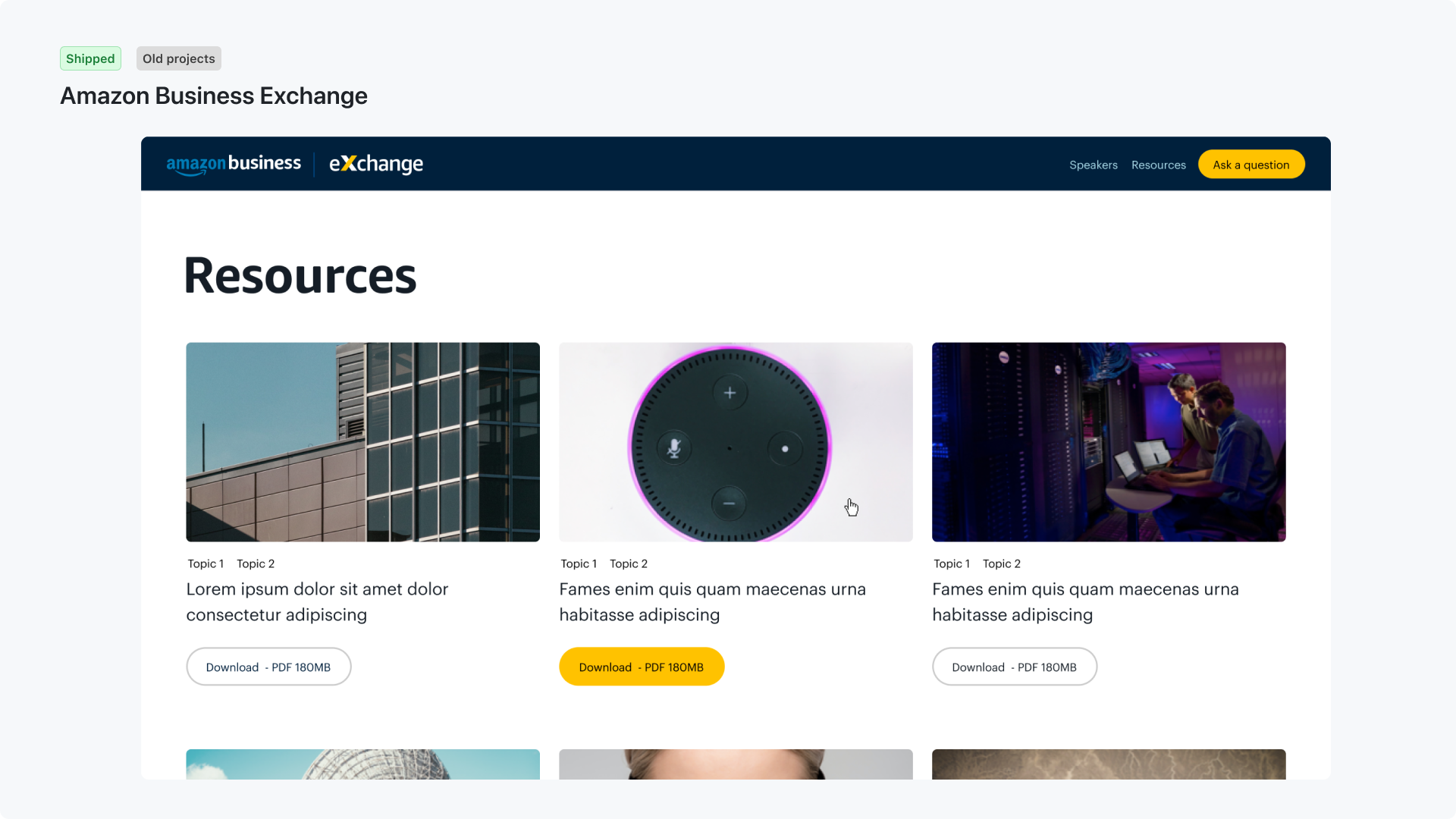 Amazon Business digital experience work — 4 of 4