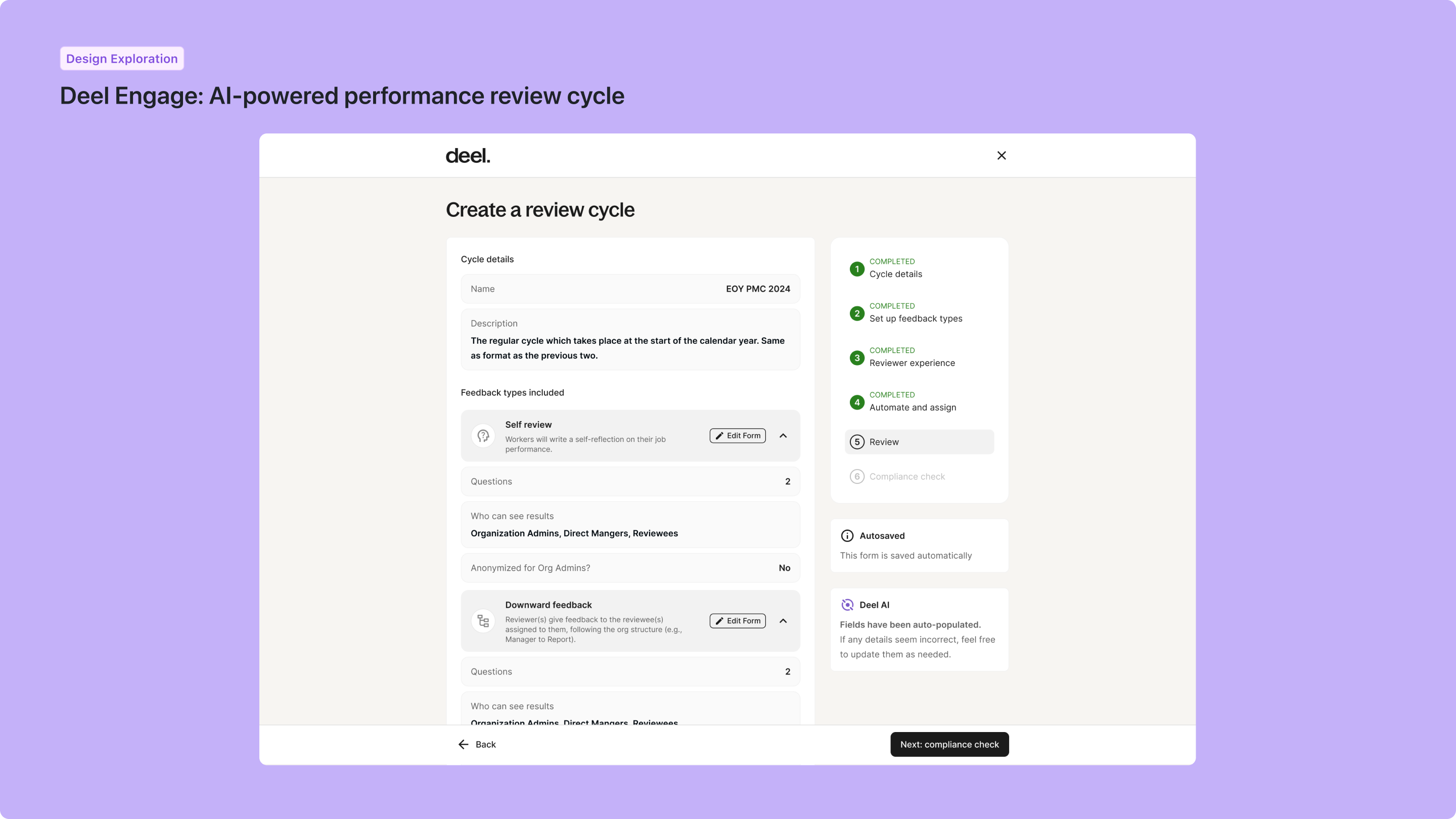 Deel Engage development plans and growth UI — 1 of 6